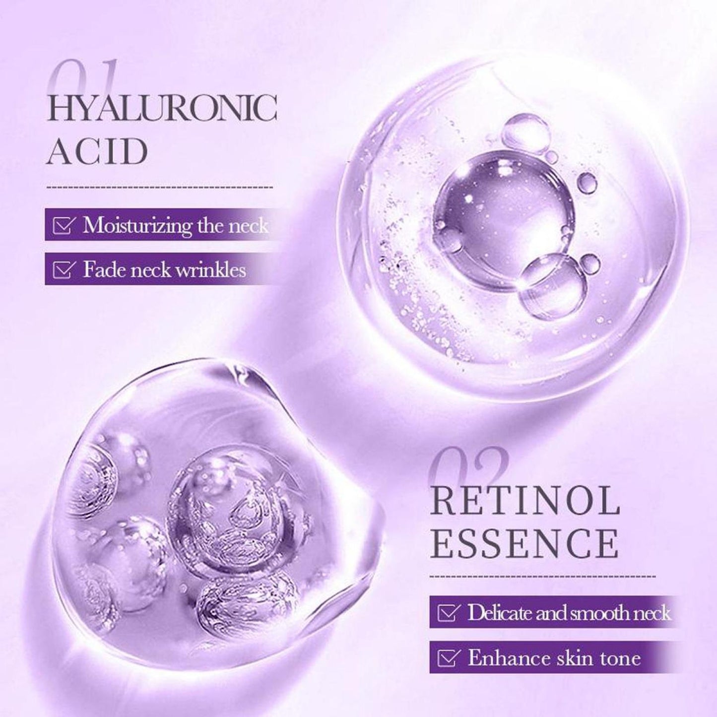 ✨ Last Day Buy 1 Get 1 Free 💖Collagen Neck Cream-Reduces Wrinkles and Double Chin,Five Rollers for All Around Massage