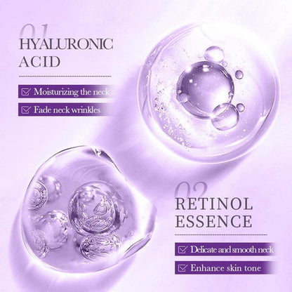✨ Last Day Buy 1 Get 1 Free 💖Collagen Neck Cream-Reduces Wrinkles and Double Chin,Five Rollers for All Around Massage